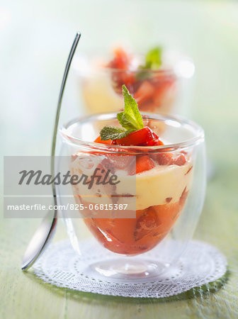 Strawberry zabaglione