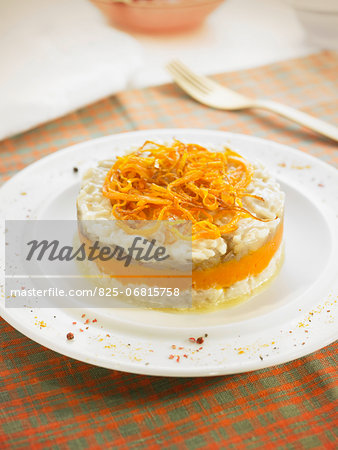 Risotto and squash Timbale