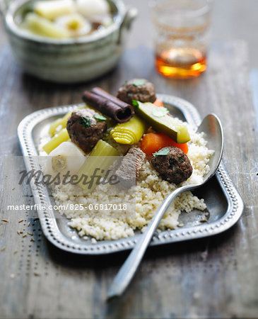 meatball,beef and vegetable Couscous