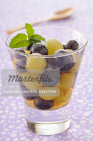 Grape and ginger fruit salad