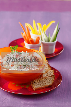 Cream of ricotta with red peppers Cream of ricotta with red peppers