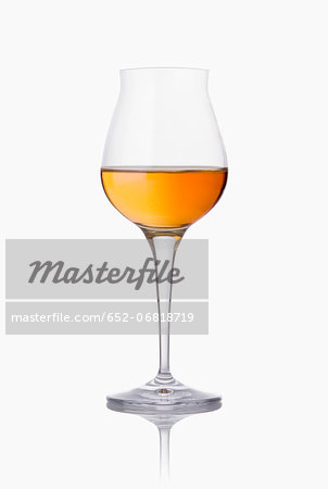 Stemmed glass of Cognac