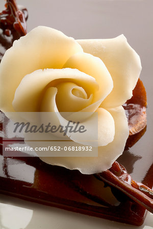 Almond paste rose
