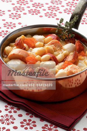 Revisited scallop Cassoulet Revisited scallop Cassoulet