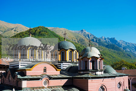 Europe, Bulgaria, Rila Monastery, Nativity Church, Unesco World Heritage Site