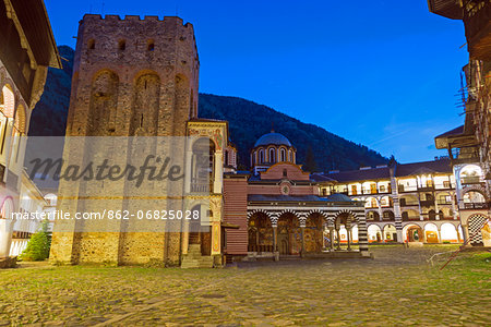 Europe, Bulgaria, Rila Monastery, Nativity Church, Unesco World Heritage Site