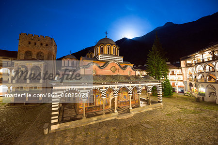 Europe, Bulgaria, Rila Monastery, Nativity Church, Unesco World Heritage Site