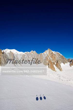 Europe, France, Haute Savoie, Rhone Alps, Chamonix Valley, Vallee Blanche