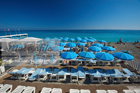 Beach of Nice, Cote d'Azur, Alpes-Maritimes, Provence-Alpes-Cote d'Azur, France