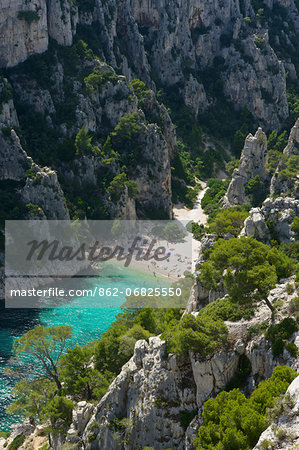 Calanques d'En Vau, Cassis, Cote d'Azur, Franz÷sische Riviera, Provence-Alpes-Cote-d'Azur, France