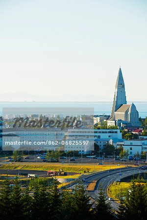 Iceland, Reykjavik, Hallgrimskikja church