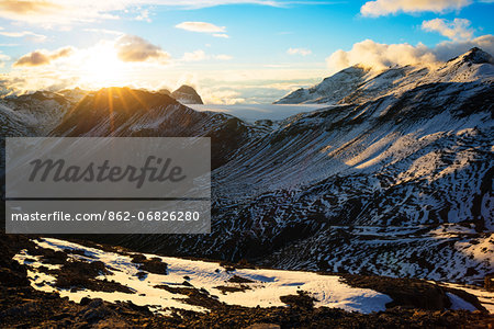 Europe, Swiss Alps, Switzerland, Bernese Oberland, Trubelstock (2998m)