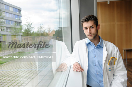 Portrait of young male doctor