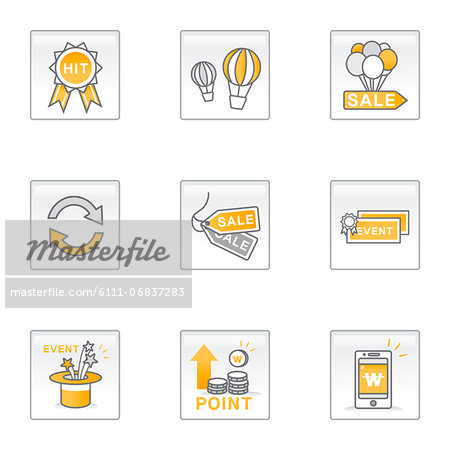 Set of various icons