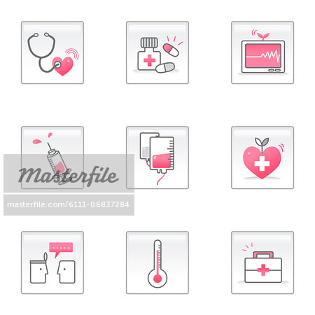 Set of various medical icons