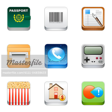 Set of various icons