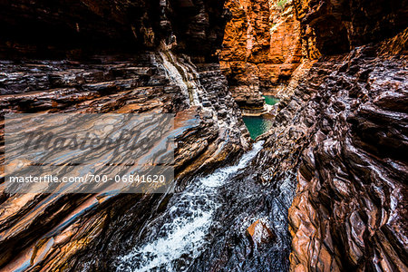 Kermits Pool, Hancock Gorge, Karijini National Park, The Pilbara, Western Australia, Australia Kermits Pool, Hancock Gorge, Karijini National Park, The Pilbara, Western Australia, Australia
