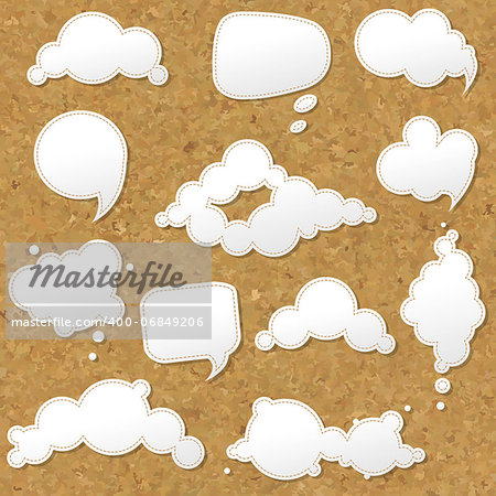 Speech Bubble Set, Vector Illustration