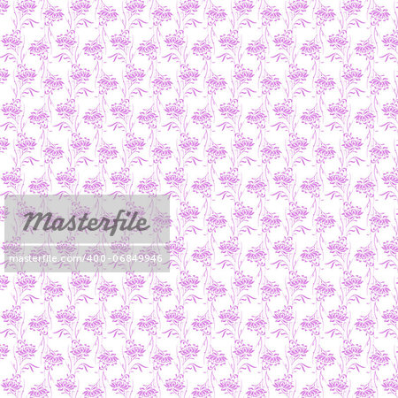 Beautiful background of seamless floral pattern