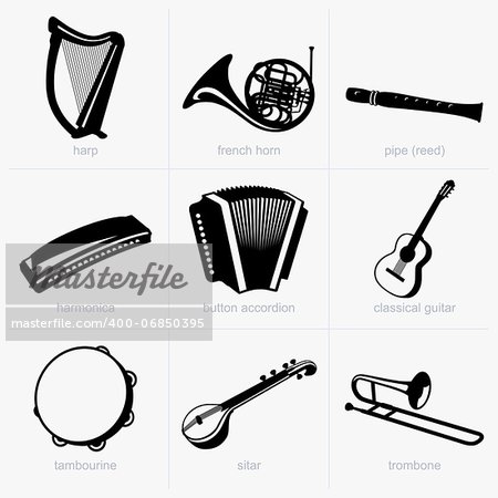 Set of musical instruments