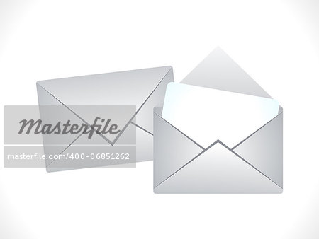 abstract mail icon vector illustration