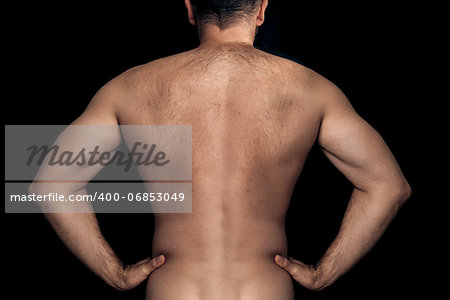 An image of a natural male back