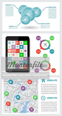 Infographics and web elements. EPS10 vector illustration.