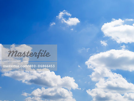 An image of a bright blue sky background