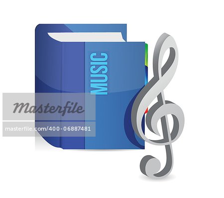 music education book illustration design over a white background