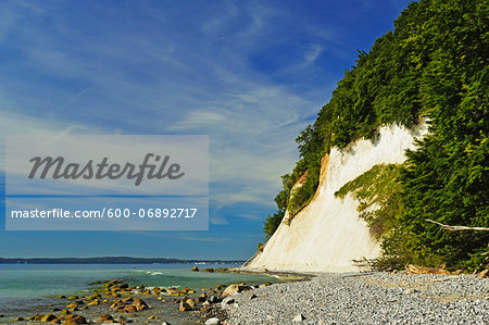 Chalk Cliffs and Shoreline, Jasmund National Park, Ruegen Island, Mecklenburg-Vorpommern, Germany