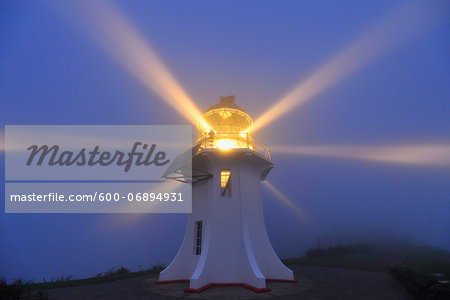 Cape Reinga Lighthouse at Dusk, Cape Reinga, Northland, North Island, New Zealand