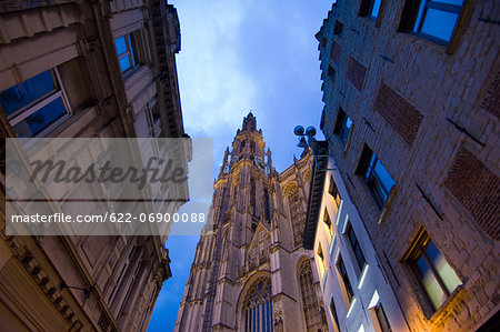 Antwerp at twilight, Belgium