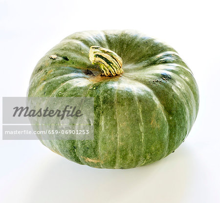 A green pumpkin