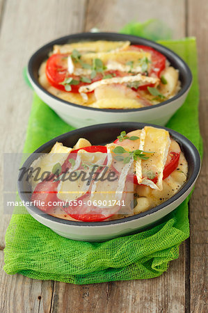 Gnocchi baked with tomatoes and Camembert Gnocchi baked with tomatoes and Camembert