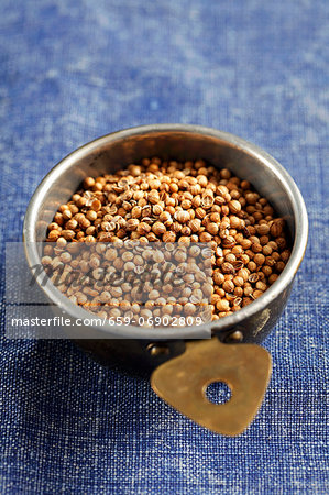 A bowl of coriander seeds