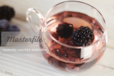 A Glass Cup of Berry Punch