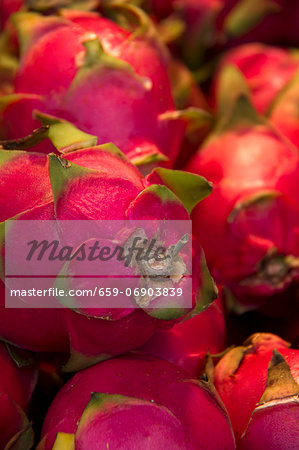 Many Dragon Fruit; Close Up