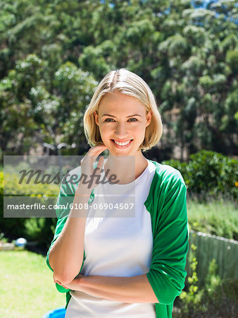 Portrait of a beautiful woman smiling