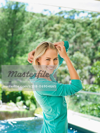 Portrait of a beautiful woman smiling