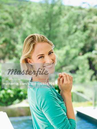 Portrait of a beautiful woman smiling