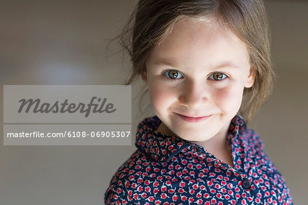 Portrait of a girl smiling