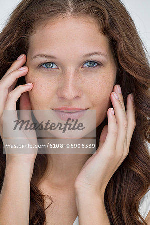 Portrait of a beautiful woman posing