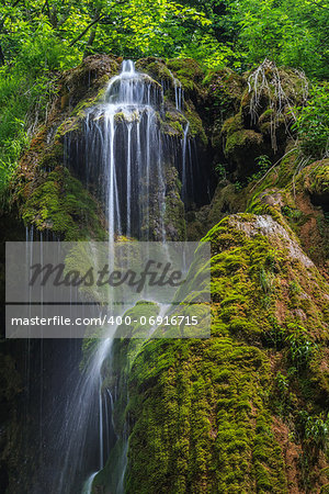 Beusnita waterfall in Beusnita National Park, Romania