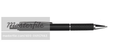 Black pen. Isolated on white background