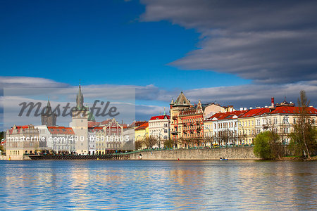 Prague towers near the Charles Bridge