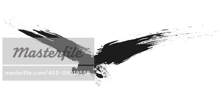 An image of a grunge black bird