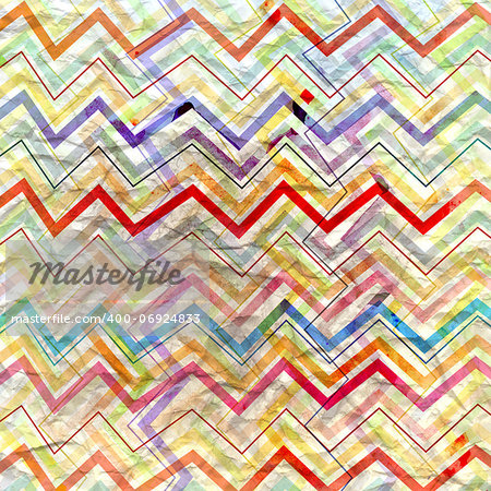 unusual bright colorful geometric abstract pattern of different elements