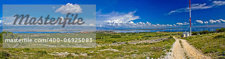 Island of Vir panoramic view, Dalmatia, Croatia