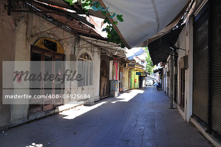 closed bazar, taken in Pergamon, Turkey