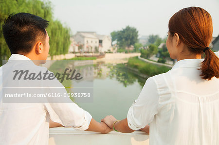 Young Couple Looking Downstream